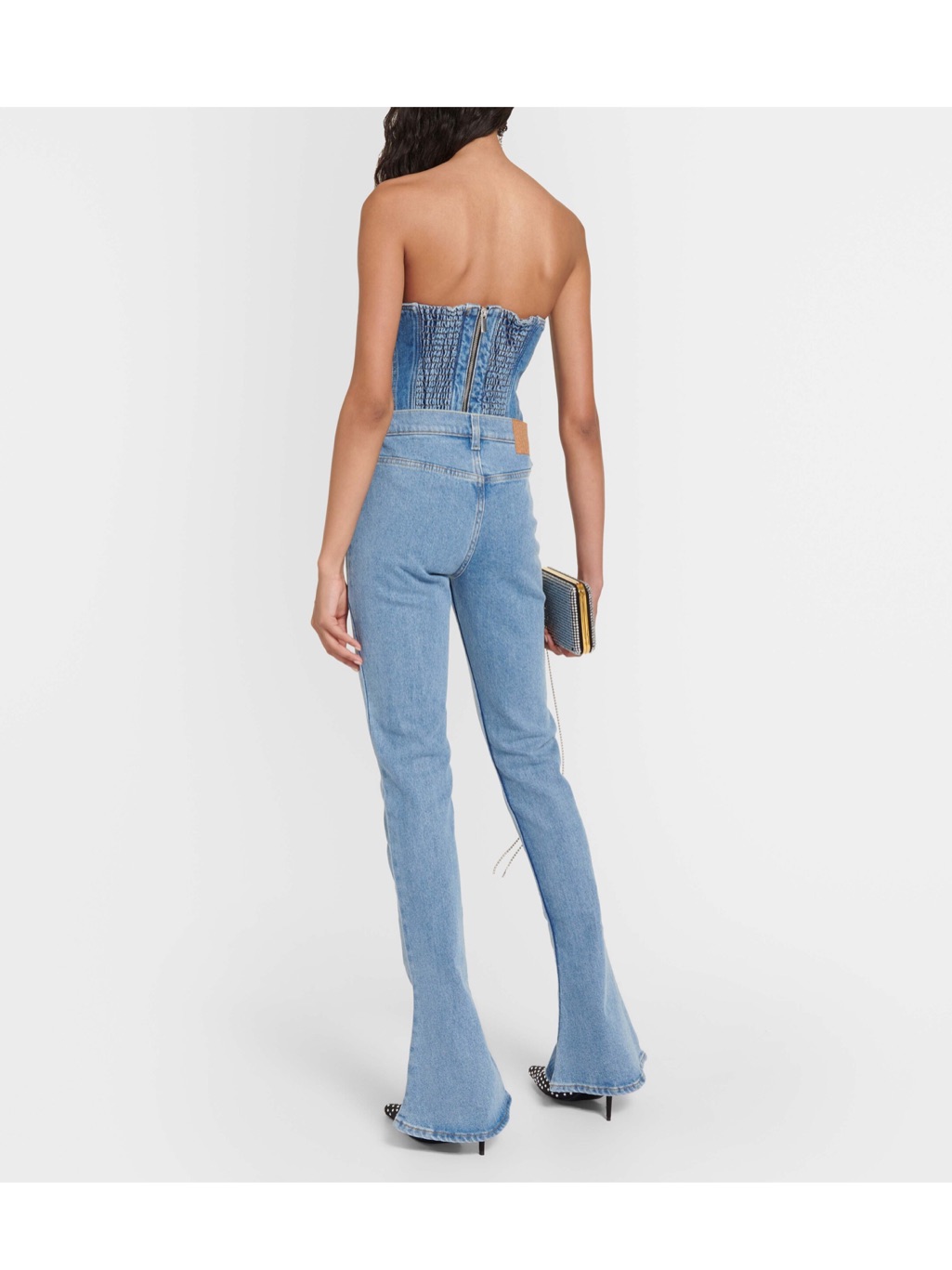 Magda Butrym High-Rise Light Blue Flared Womenâs Jeans